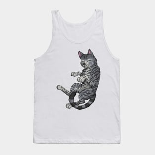 Grey Tabby Shorthair Tank Top